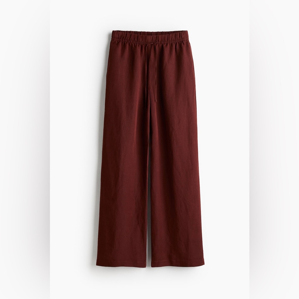 H&M Deep Red Straight Leg Pants